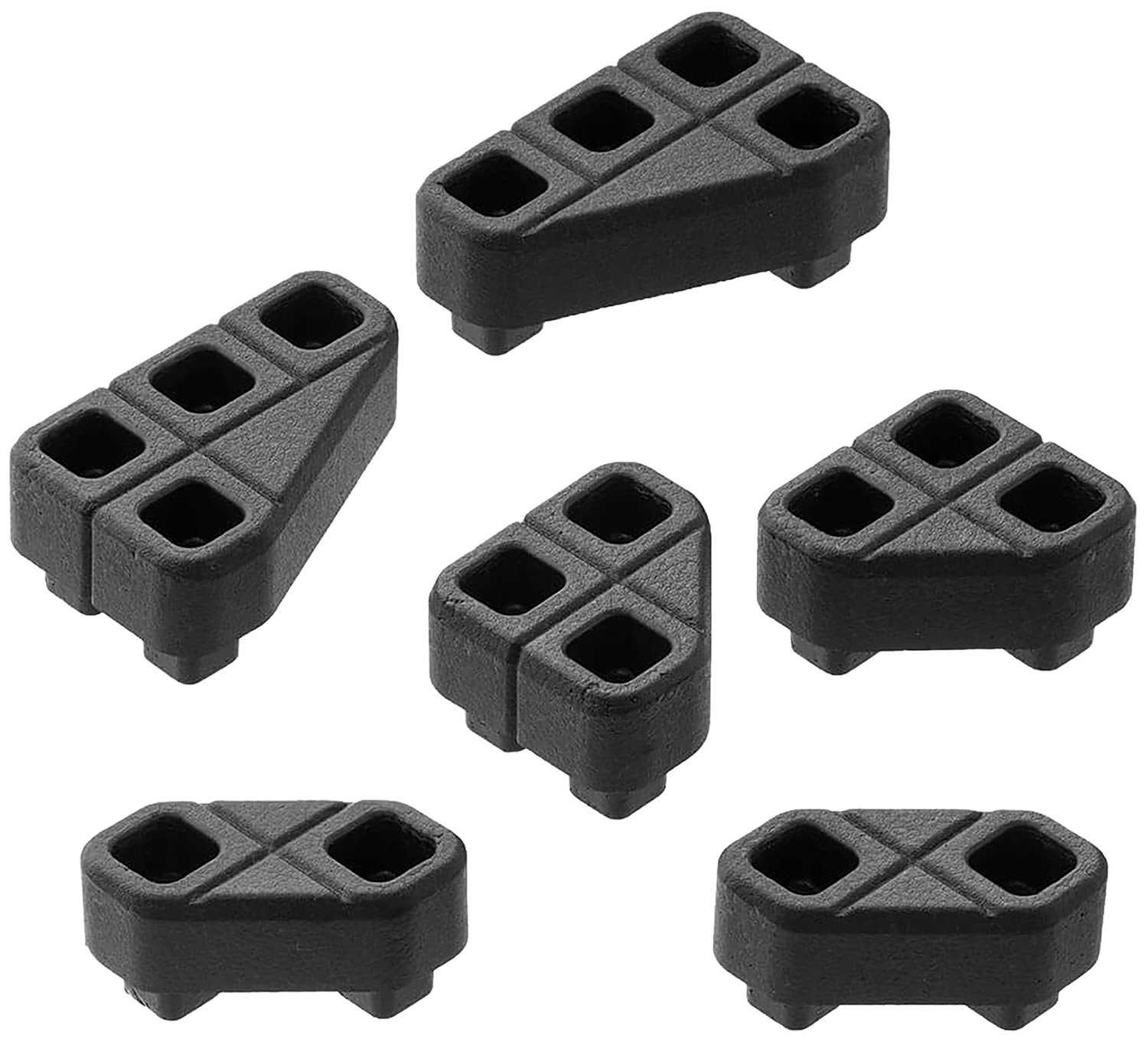 Magpul MAG1366-BLK DAKA Angled Block Kit, Black Polypropylene - Magpul Industries - BLACK
