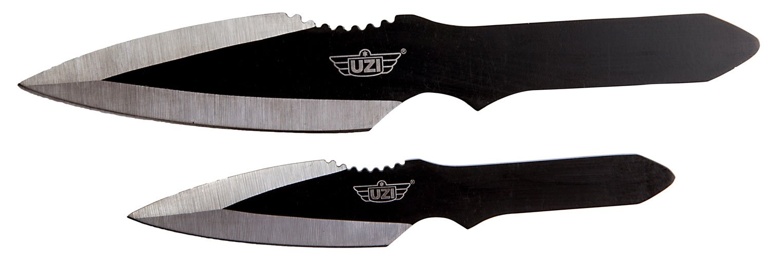 Buy CampCo UZI Throwing Knife Set Black and Silver UZKTRW002 online