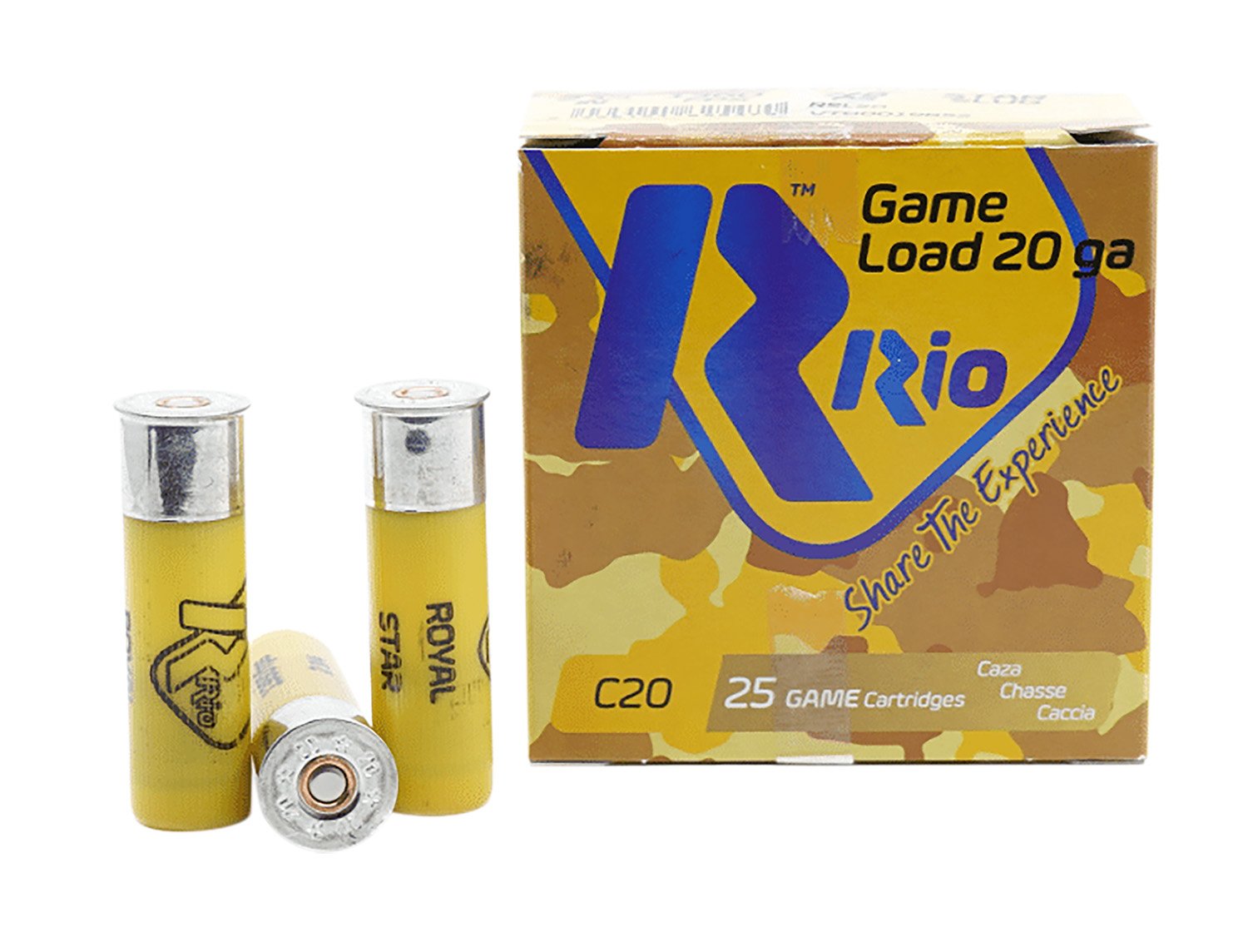 RIO Ammunition Royal Star Slug 20Ga 2.75 7/8Oz 25/10 RSL20 - Rio Ammunition - 20 Gauge