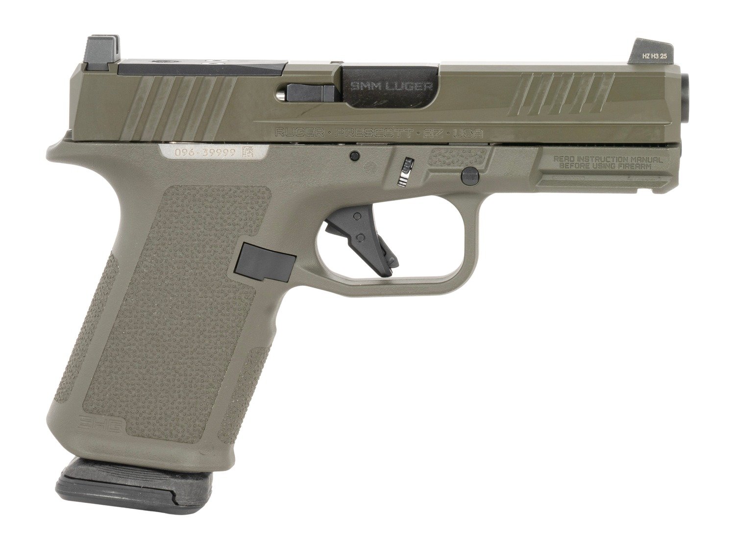 Ruger 19438 9mm 15Rd ODG Optics Ready 4 Inch Slide - Ruger