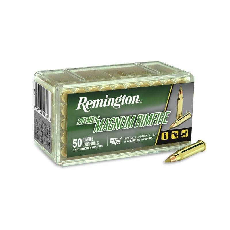 Remington 28464 .17 HMR 17 Grain AccuTip-V Brass Cased Ammo 50 Rounds