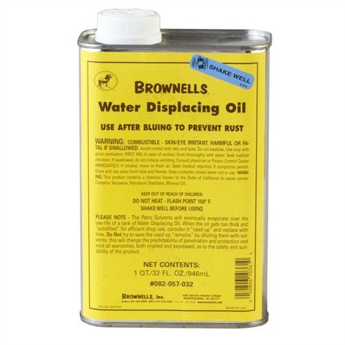 Brownells 050806103610 Water Displacing Oil, After-Bluing, Rust Prevention, 1 Qt - Brownells