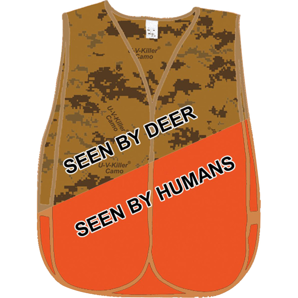 Atsko 1009 U-V Killer Treated Vest Blaze Camo, One Size, 600 Sq In