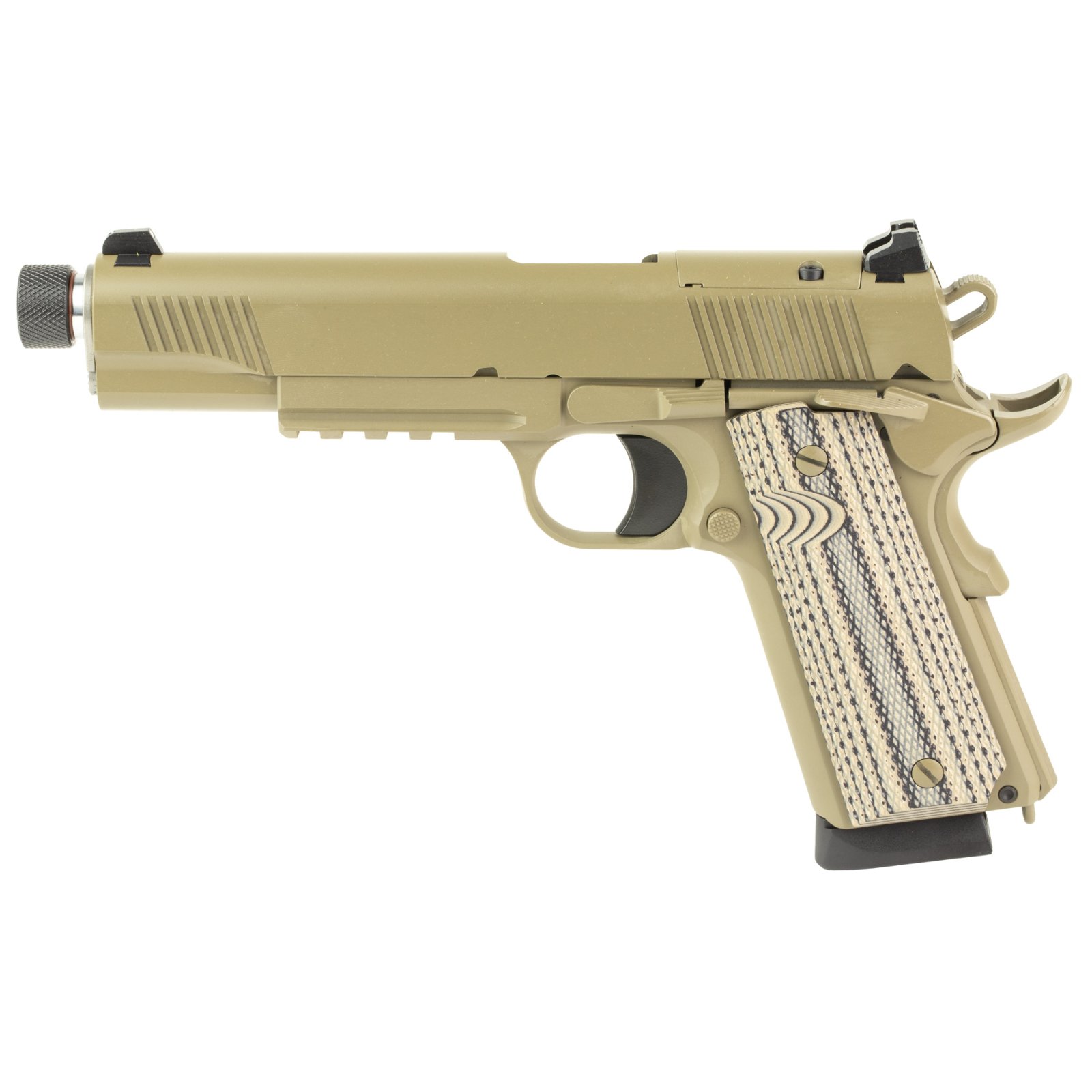 TISAS 1911 DUTY B45RDGTH 45ACP 5 THD RAIDER FDE - TISAS - .45 ACP