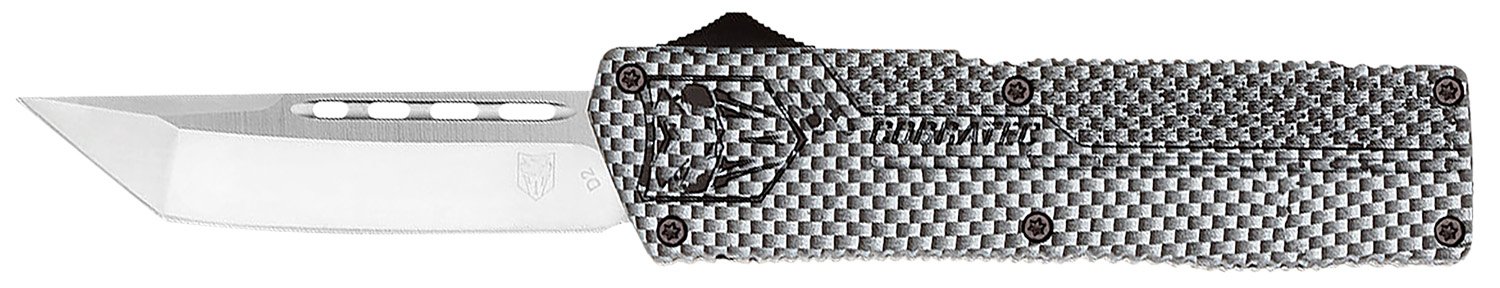 CobraTec CFCTLWTNS 3.25" D2 Steel OTF Tanto Knife Carbon Fiber Handle