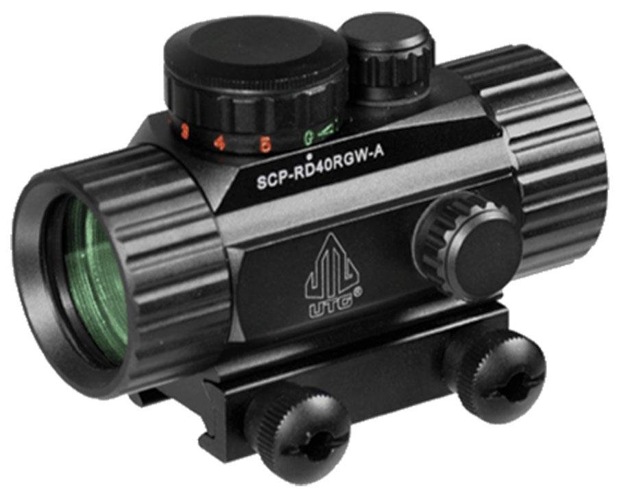 UTG SCPRD40RGWA 3.8" ITA Red/Green CQB Dot Sight 1x38mm Black Anodized - Leapers - 38 MM
