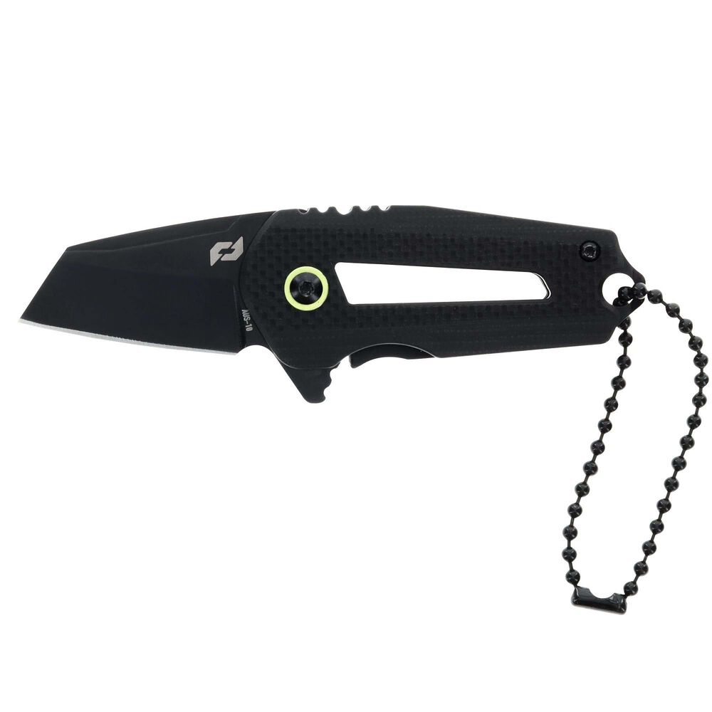Schrade Roadie Delta Series Knife: Compact, AUS-10 Steel, Tanto Blade, G10 Handle, Black