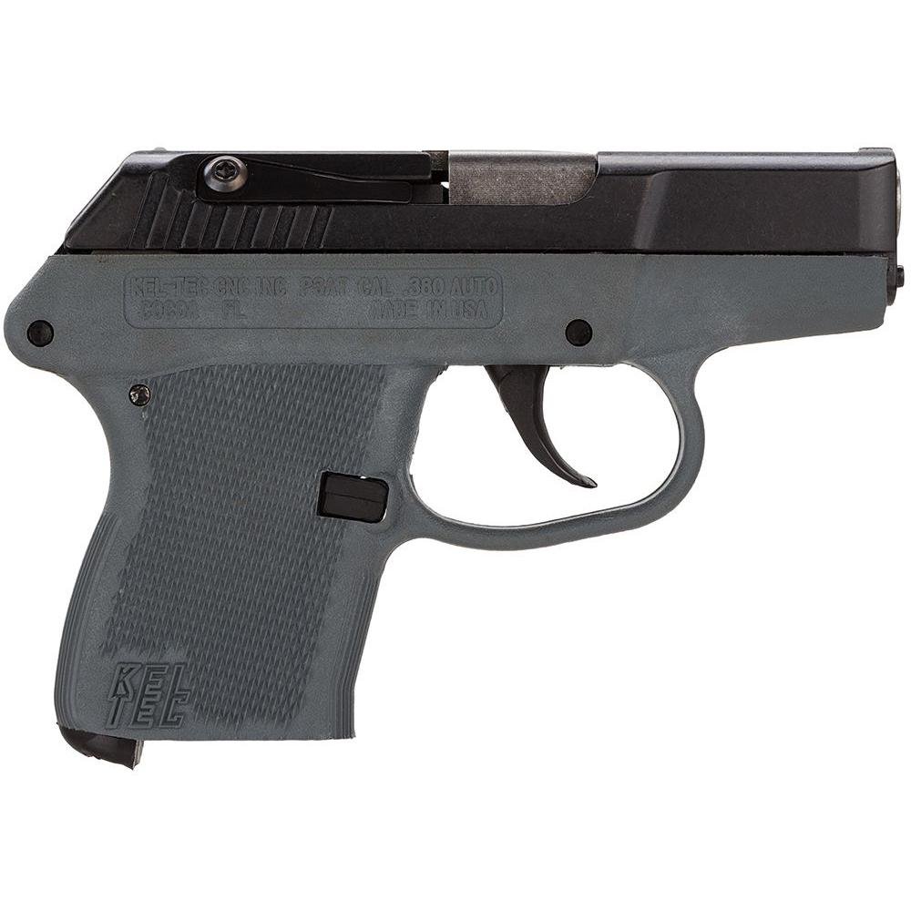 Kel-Tec P-32 Lightweight Compact Pistol, .32 ACP, 7-Round Capacity, 2.7" Barrel, Black/Grey Polymer Frame, DAO Trigger, P32BGRY