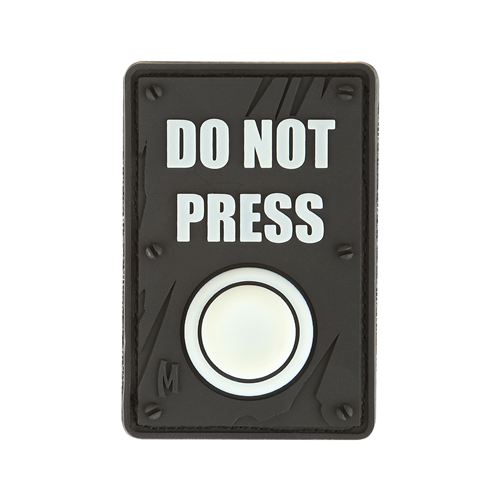 Buy Maxpedition Do Not Press Morale Patch Hook Back Design online