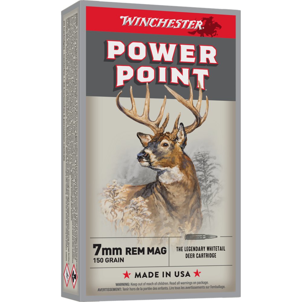 Winchester X7MMR1 7MM Remington Magnum 150gr Power Point 20 Rounds