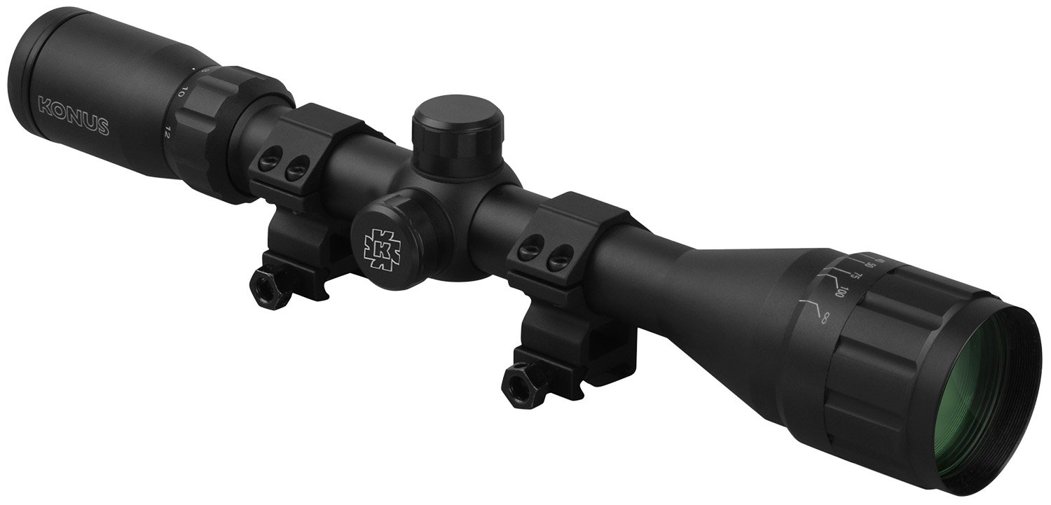Konus 7353 Fighter 4-12x40mm Ballistic Reticle Scope Fog/Shock/Waterproof - Konus - 40MM