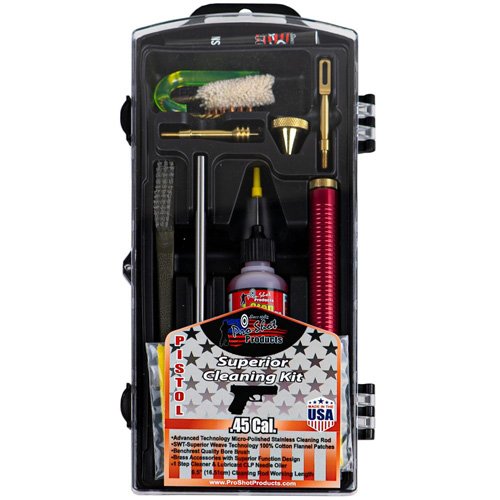 Buy Pro-Shot P45KIT Classic .45 Cal Pistol Cleaning Kit with Yellow Case online