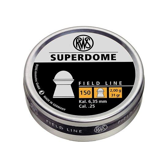 RWS Superdome 0.25 Caliber Diabolo Pellets 31 Grain 150-Pack
