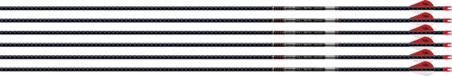 Easton 301239 5MM FMJ 500 Arrows 6-Pack with 2" Blazer Vanes