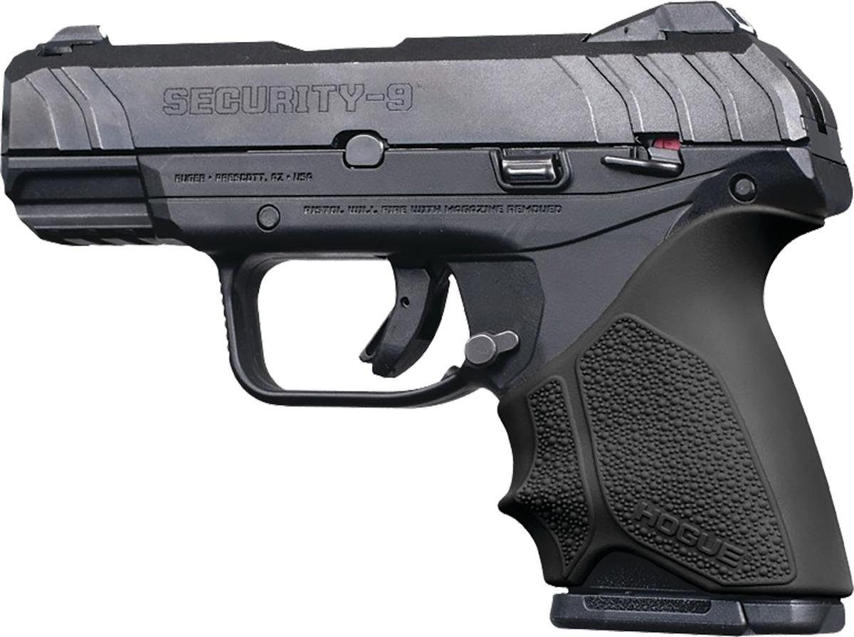 Hogue 17710 HandAll Beavertail Grip Sleeve Ruger Security 9 Compact Black