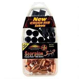 Harvester Muzzleloading Scorpion Funnel Point MAG Bullets 50 Cal. Sabot 300 gr .451 Funnel Point Mag Bullet 20/pk - J-Ron Inc. - 50 Cal.