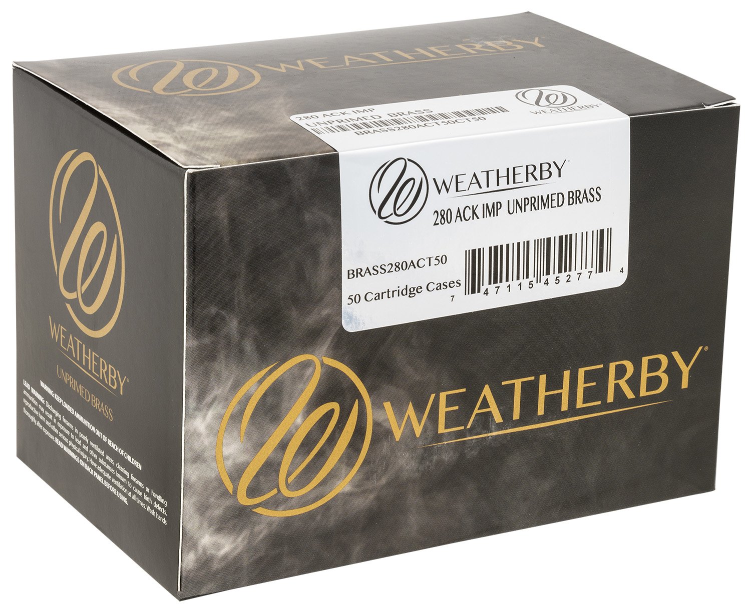 Weatherby BRASS280ACT50 Unprimed .280 Ackley Brass 50ct Box - Weatherby - BRASS