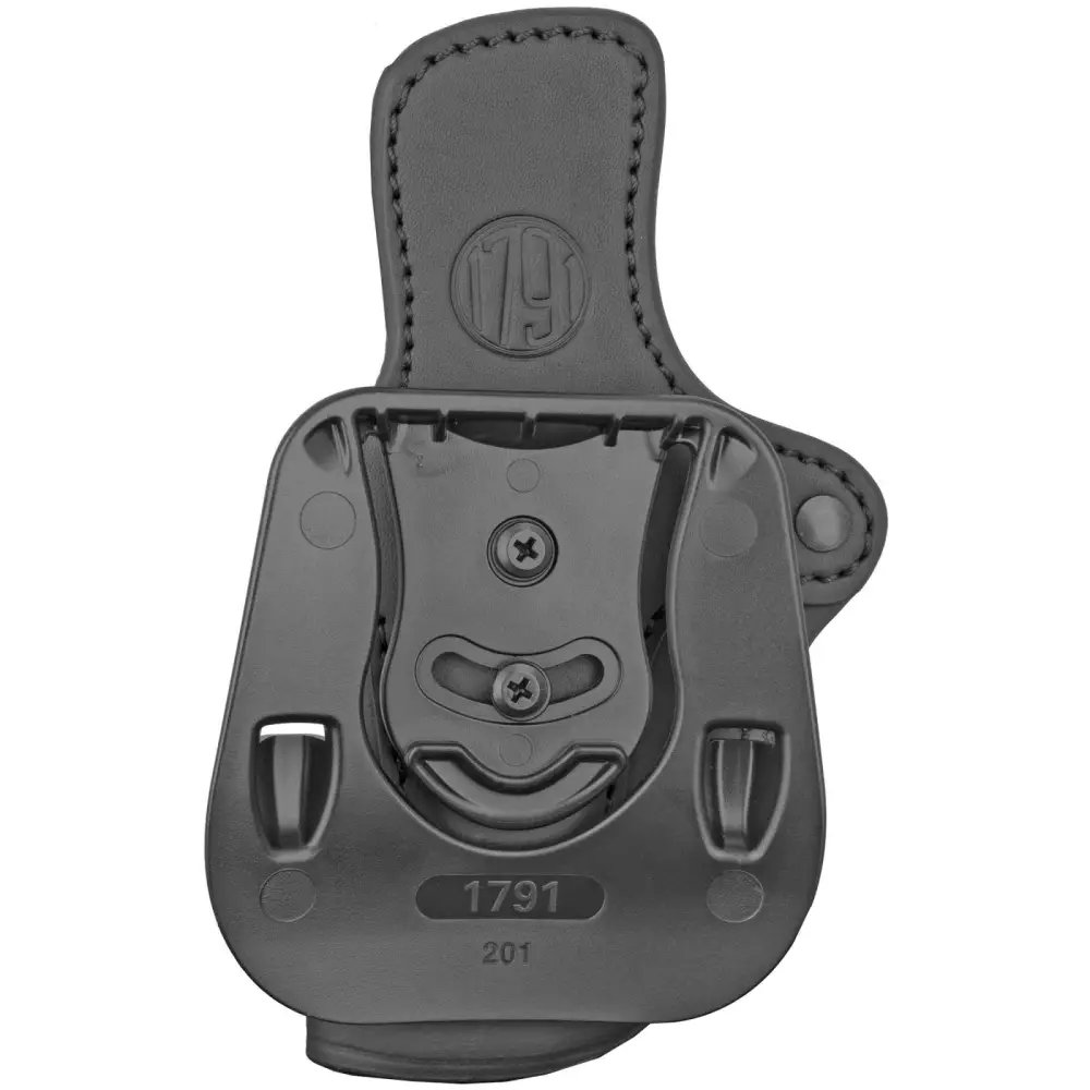1791 Gunleather OR-PDH-2.4-SBL-R Optic Ready Paddle Holster Stealth Black - 1791 Gunleather - STEALTH BLACK