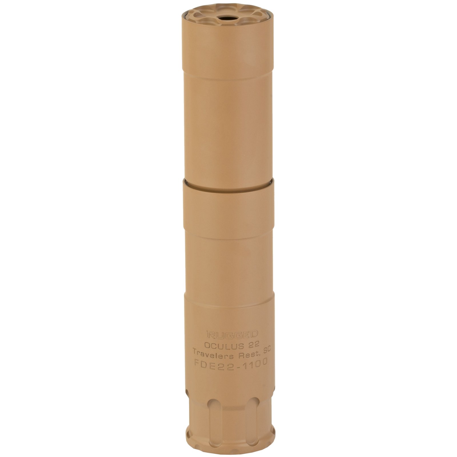 Buy Rugged OCUFDE22 Oculus 22 Suppressor FDE, Rimfire 22 LR to 5.7X28mm online