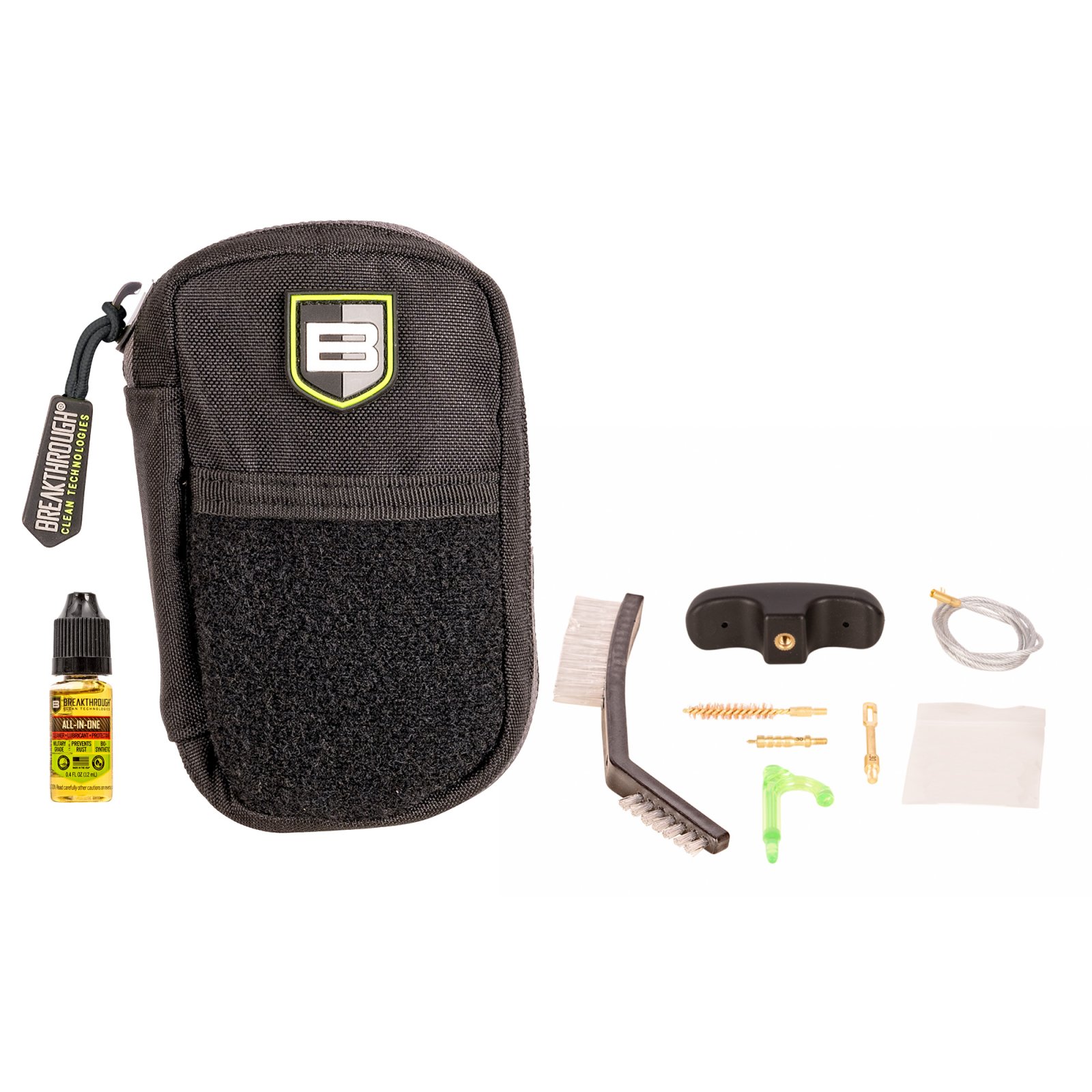Breakthrough BT-COP-9 9mm Badge Pull-Thru Cleaning Kit with Nylon Pouch - Breakthrough Clean - 9MM