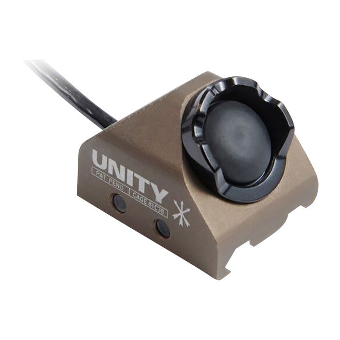 UNITY TACTICAL HOT BUTTON RAIL MOUNT NGAL LASER 6" MODE SELECT SWITCH FDE - UNITY TACTICAL