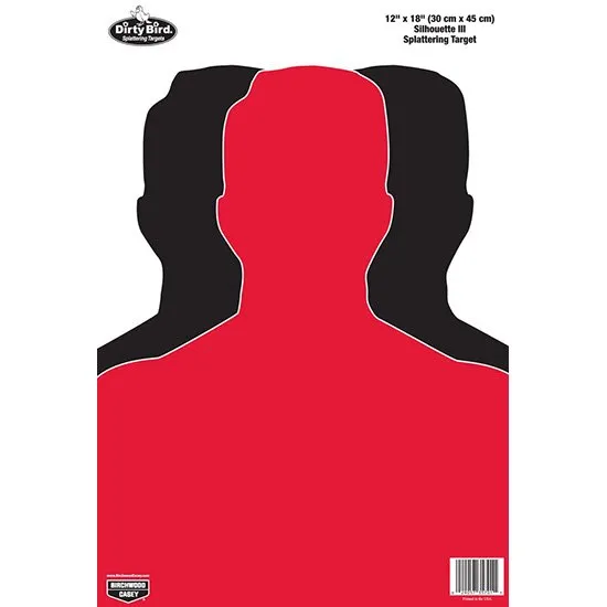 Birchwood CASEY Dirty Bird 12x18in Silhouette III Targets 100-Pack (35701) - Birchwood Casey - 12" X 18"