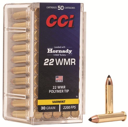 Buy CCI 0073 VMAX 22 WMR 30 gr Hornady V-Max Ammo 50 Per Box 40 Cs online