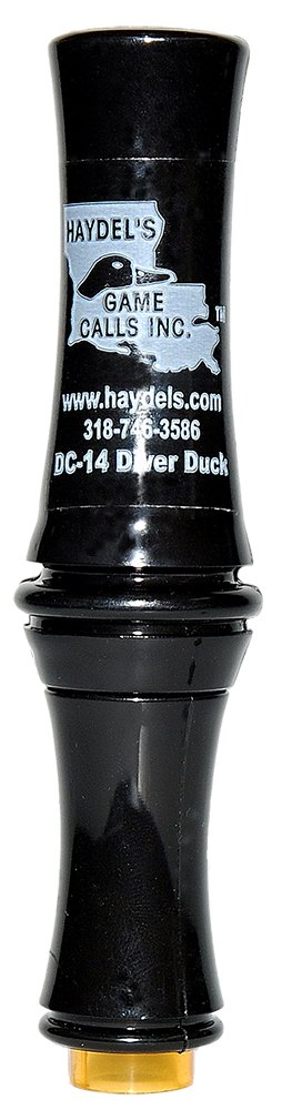 Haydel's Game Calls Dc14 Diver Duck Open Call Attracts Ducks Black Acrylic