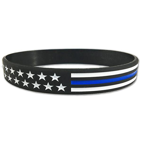 Buy Thin Blue Line American Flag Bracelet online