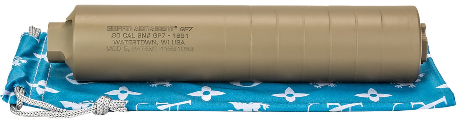 Griffin Armament GAGP7FDE-W GP7 7.62mm Direct Thread Suppressor FDE