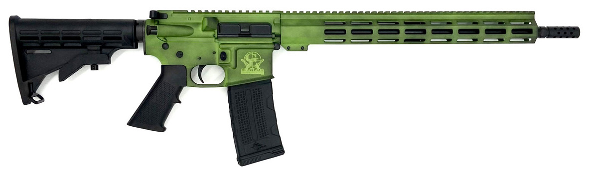 GLFA GL15223BLIM AR-15 .223 Wylde 16" HBAR Cerakote Lime 30RD 7075 Aluminum