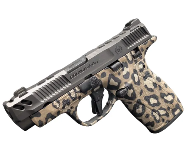 SMITH & WESSON PC BODYGUARD 2.0 CARRY COMP LEOPARD PRINT 380ACP PISTOL 3.1" M.S 1-10RD, 1-12RD MAG - Smith & Wesson - .380 ACP