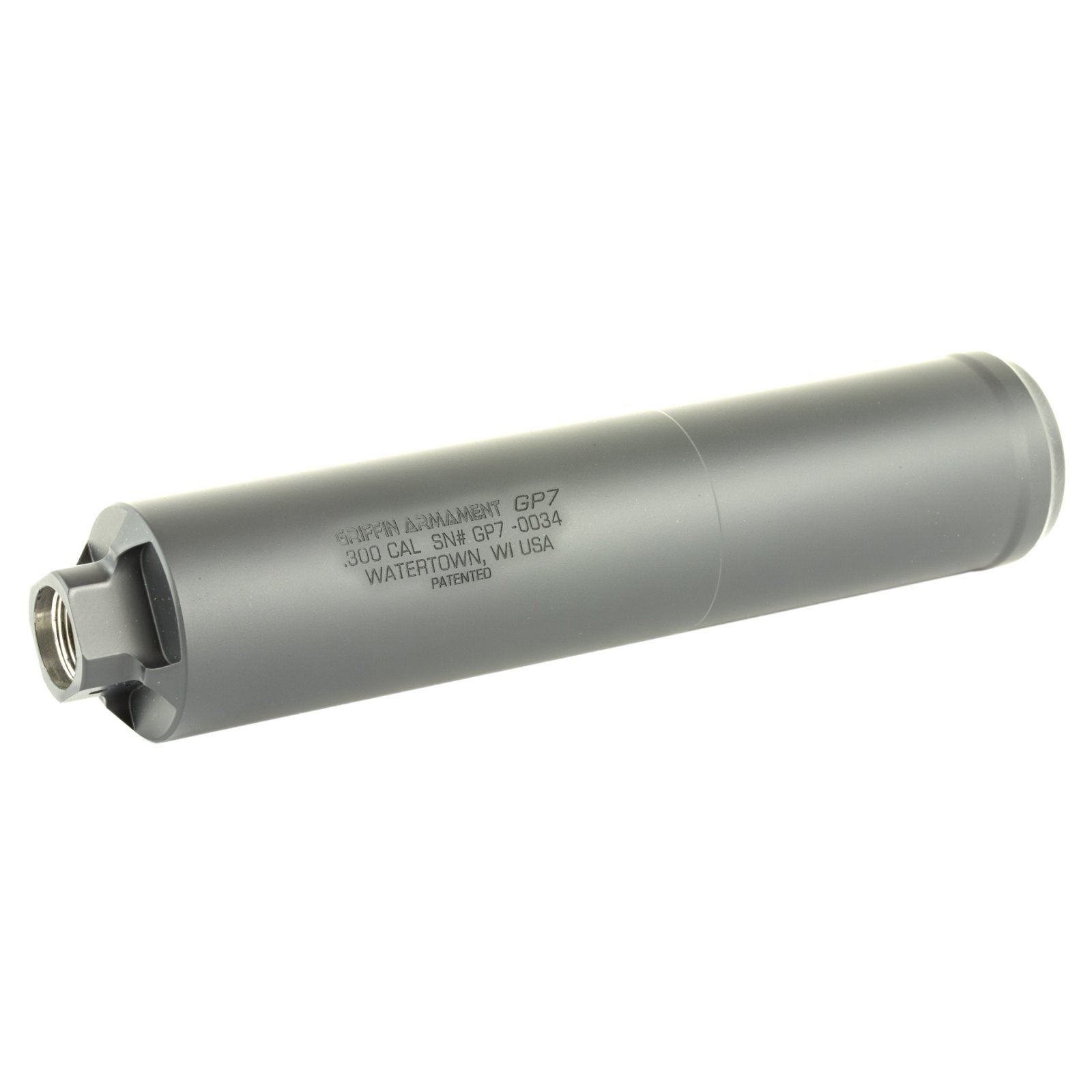 Griffin Armament GP7 Suppressor 7.62mm 6.25in Black Cerakote 5/8x24
