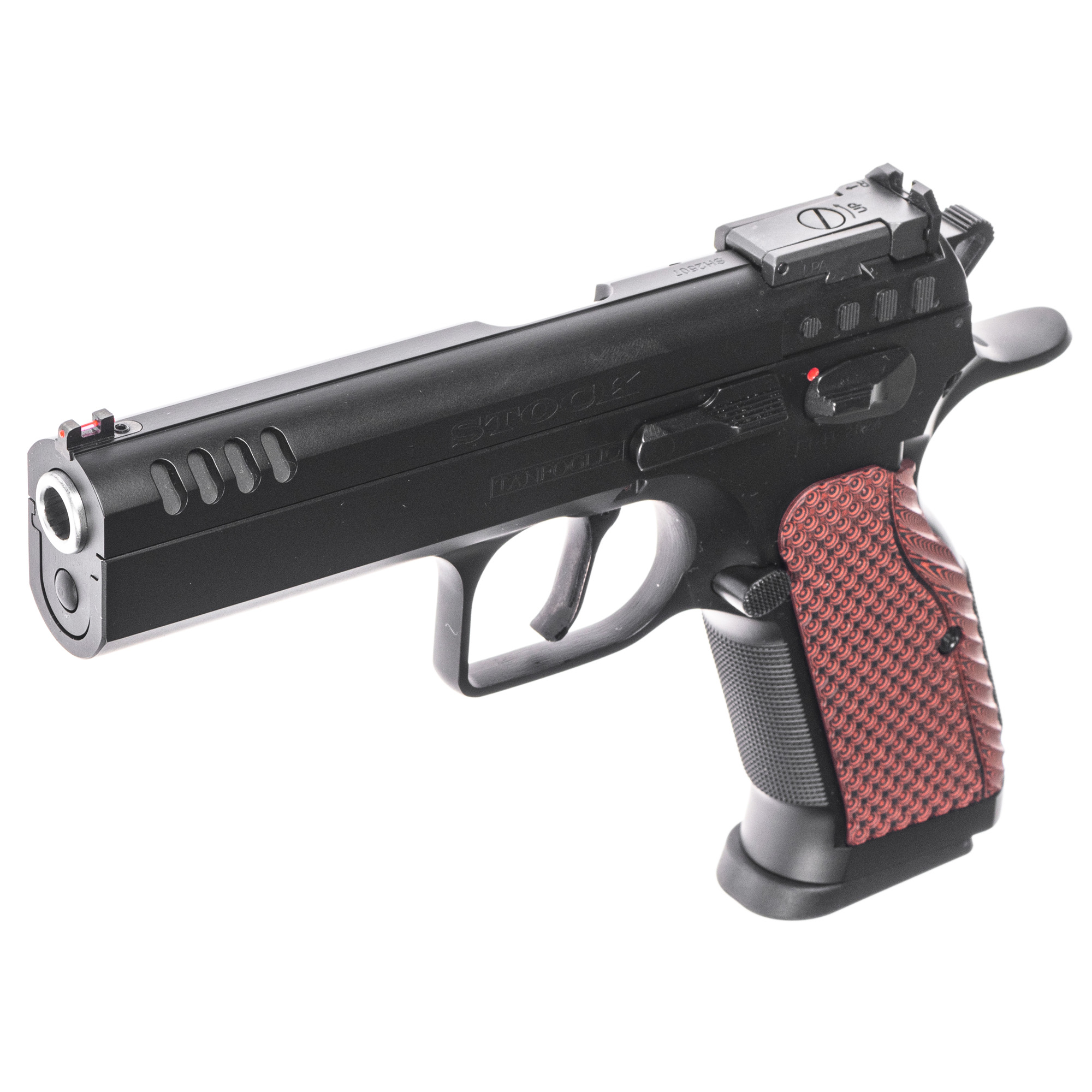Tanfoglio Stock Semi-automatic DA/SA Steel Frame Pistol 9MM 4.45" Barrel - Tanfoglio - 9MM