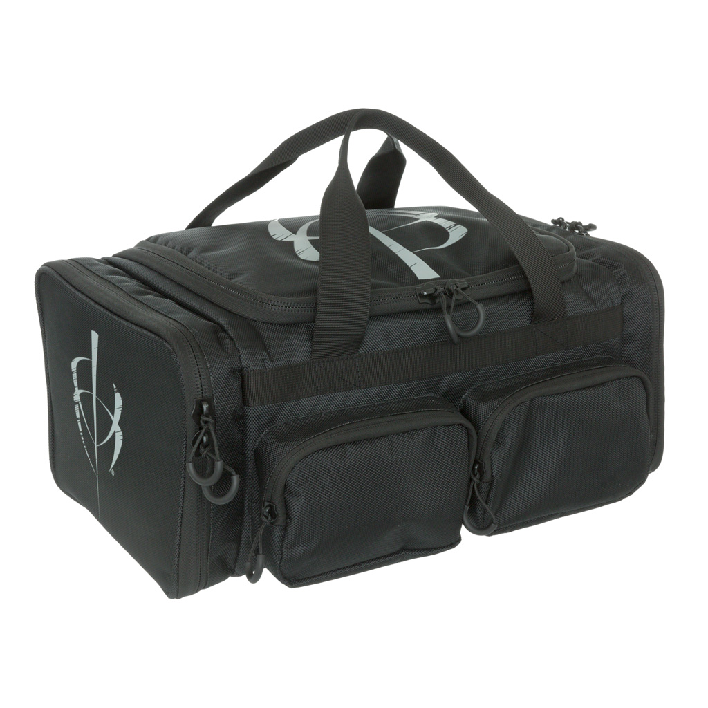 BlackHeart 1601210 Range Bag with Ammo Carrier & Pistol Sleeve, Black