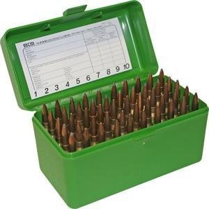 Buy MTM Case-Gard R-50 50 Round Ammo Box Polypropylene Green online