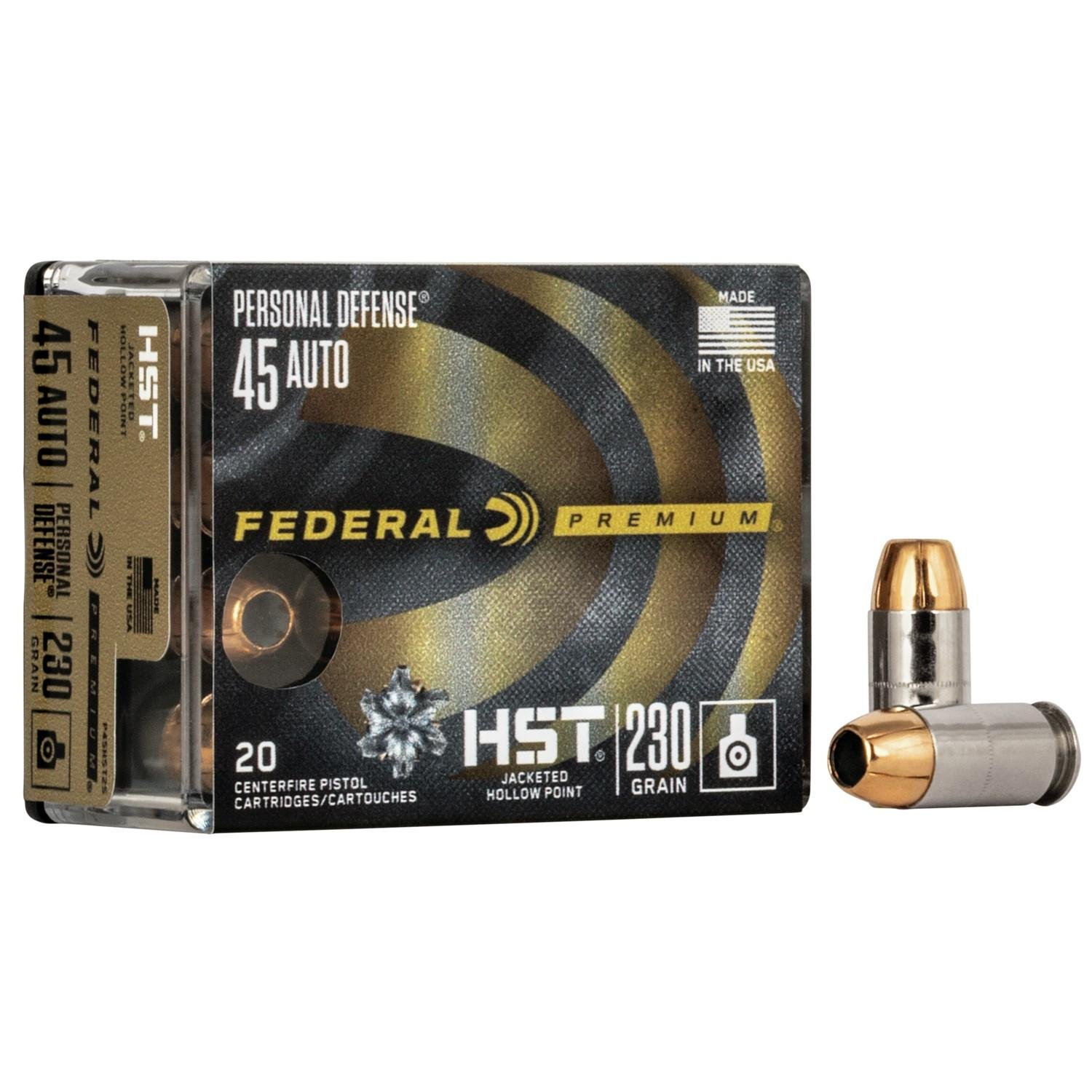 Federal Premium HST .45 ACP 230gr JHP Ammo - 20 Rounds