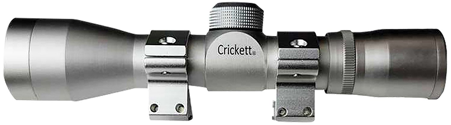 Crickett KSA054S Compact Silver 4x32mm Scope with Rings - Crickett - 32MM