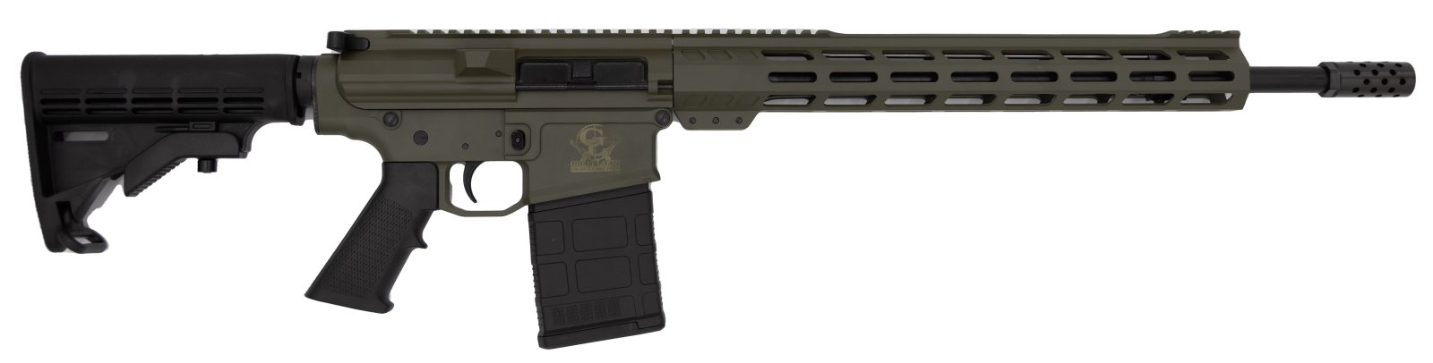 GLFA GL10308ODG AR10 .308 Win Rifle 18" Nitride Barrel OD Green - Great Lakes Firearms - .308 WIN