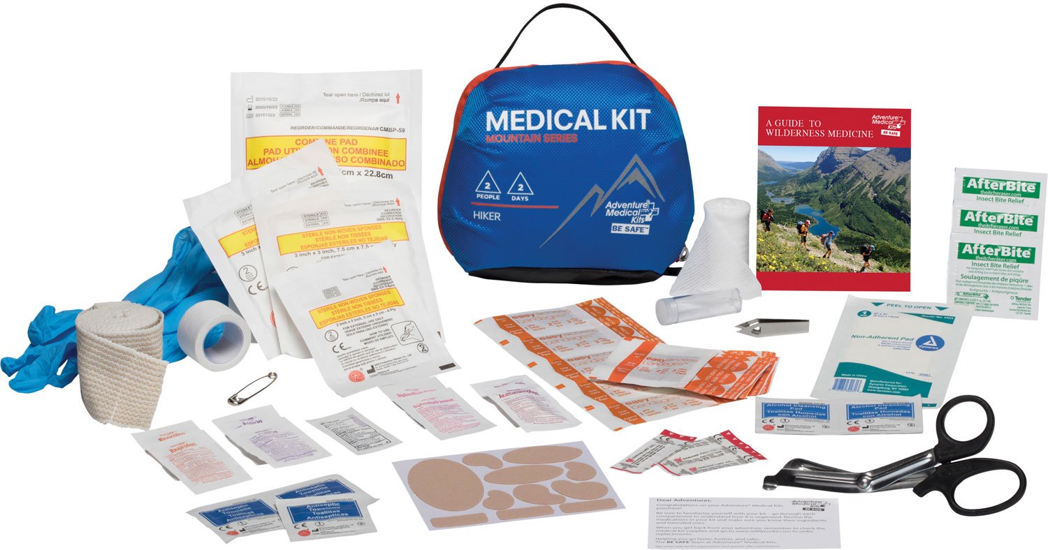 Adventure Medical Kits 01001001 Mountain Hiker Water-Resistant First Aid Kit - AMK