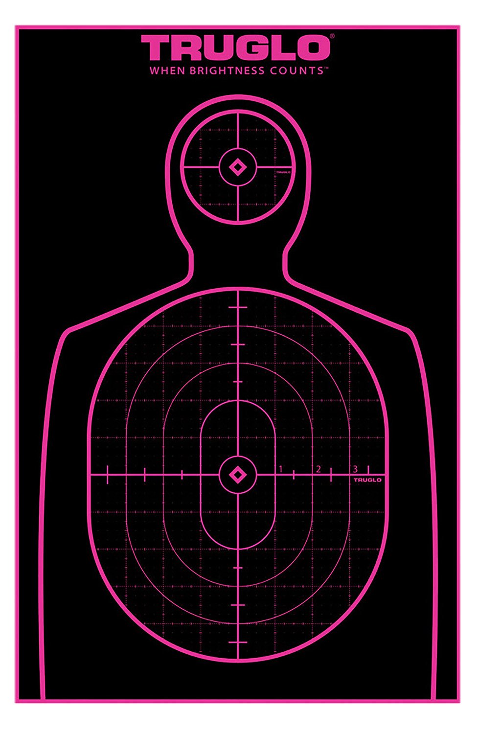 TruGlo TG13A12BB Tru-See 12"x18" Self-Adhesive Handgun Targets 12-Pack