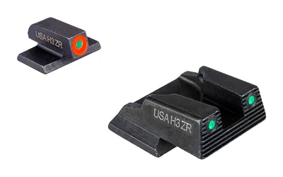 AmeriGlo Trooper Sight Set Green Tritium Fits S&W Bodyguard 2.0 - AmeriGlo
