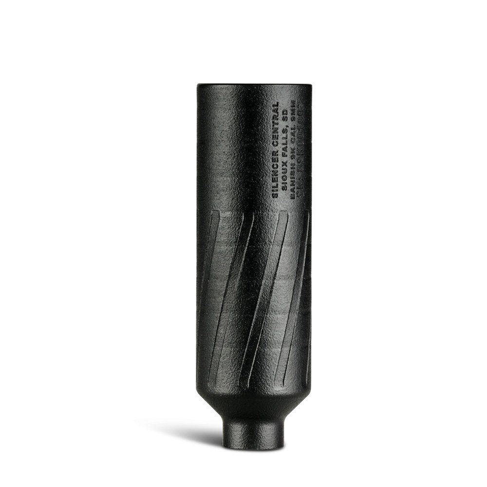 Banish Suppressors Banish 9K 9mm 4.1" Titanium Suppressor Black - Banish Suppressors - 9MM