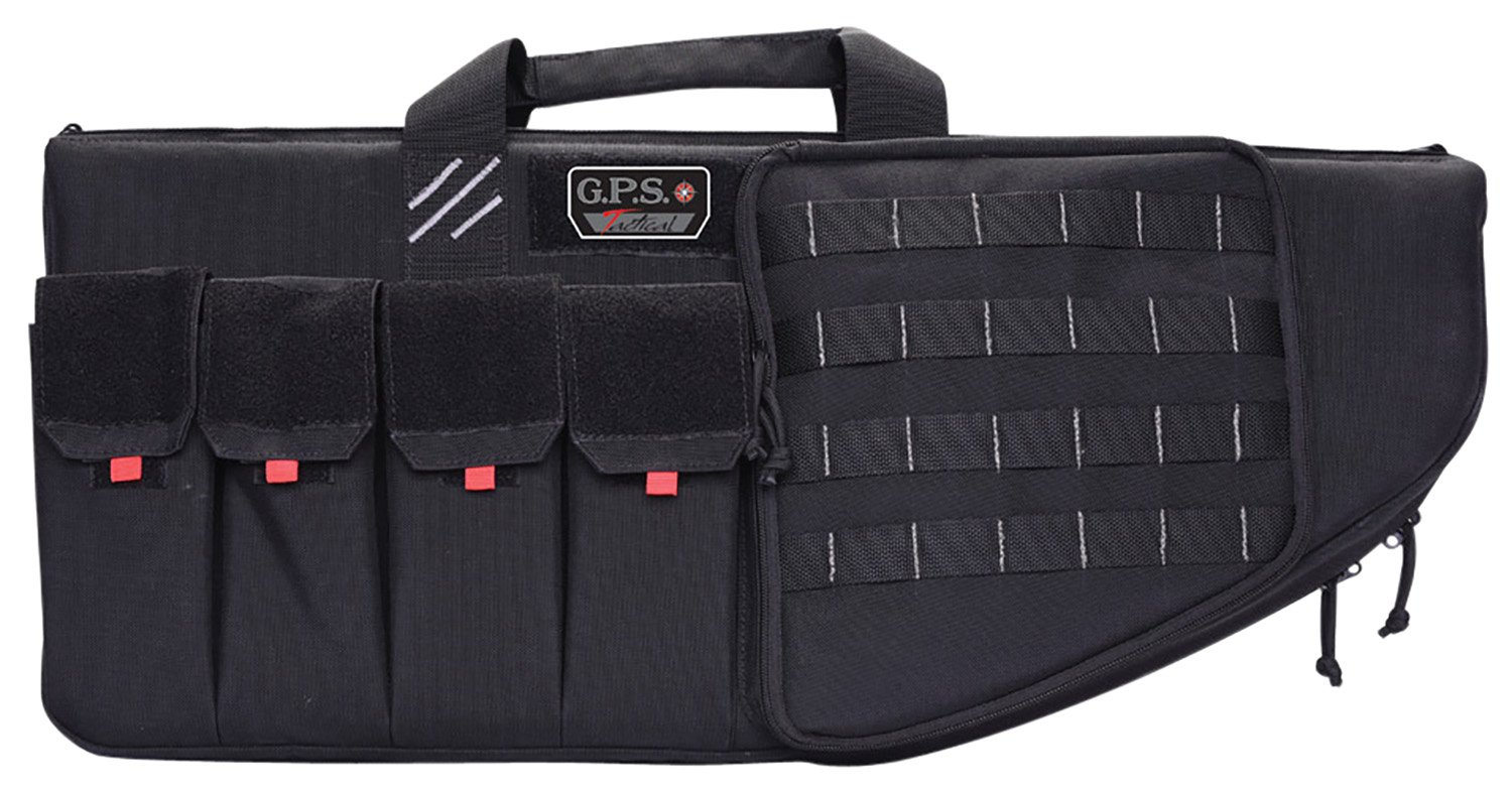 G*OUTDOORS Tactical AR Black 30in Case w/ External Handgun Case GPS-T30ARB - GPS - BLACK