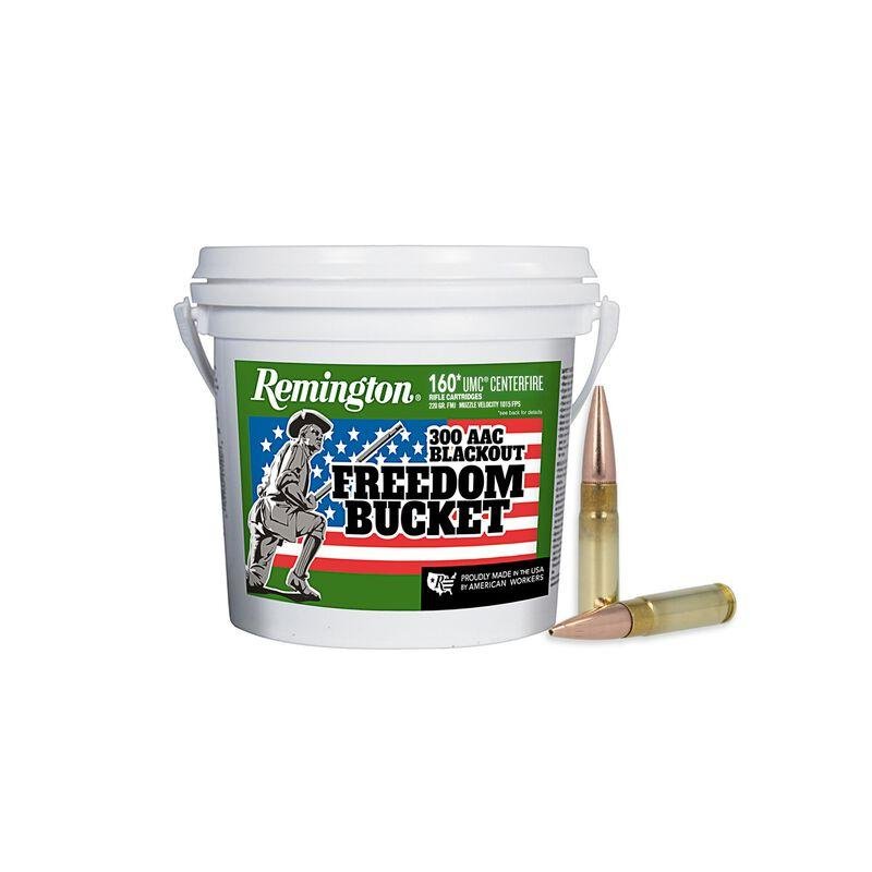 Remington Ammunition 20111 UMC Freedom Bucket 300 Blackout 220 gr 940 fps Open Tip Flat Base 160 Bx/4 Cs