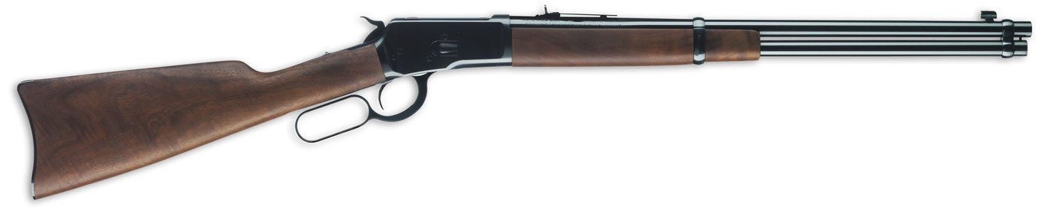 Winchester Guns 434177124 Model 1892 Carbine 44 Rem Mag 10+1 Capacity 20" Barrel Brushed Polish Blued Metal Finish Satin Walnut Fixed Straight Grip Stock Right Hand Full Size - Winchester - 44 Magnum | 44 Special