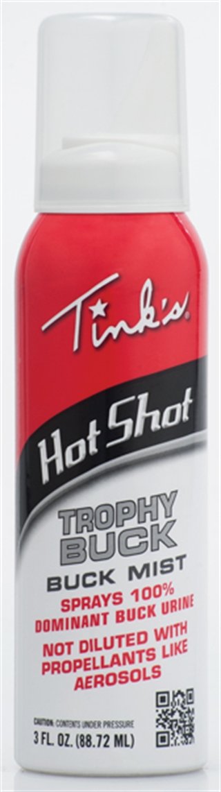 Tink's W5314 Hot Shot Trophy Buck 3oz Mist Spray - Dominant Buck Urine with Tarsal & Interdigital Gland Secretions - Tink's