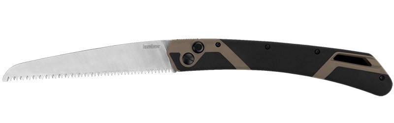 Kershaw Taskmaster Saw 2 7" Folding Knife Silver Tan Handle Model 2556