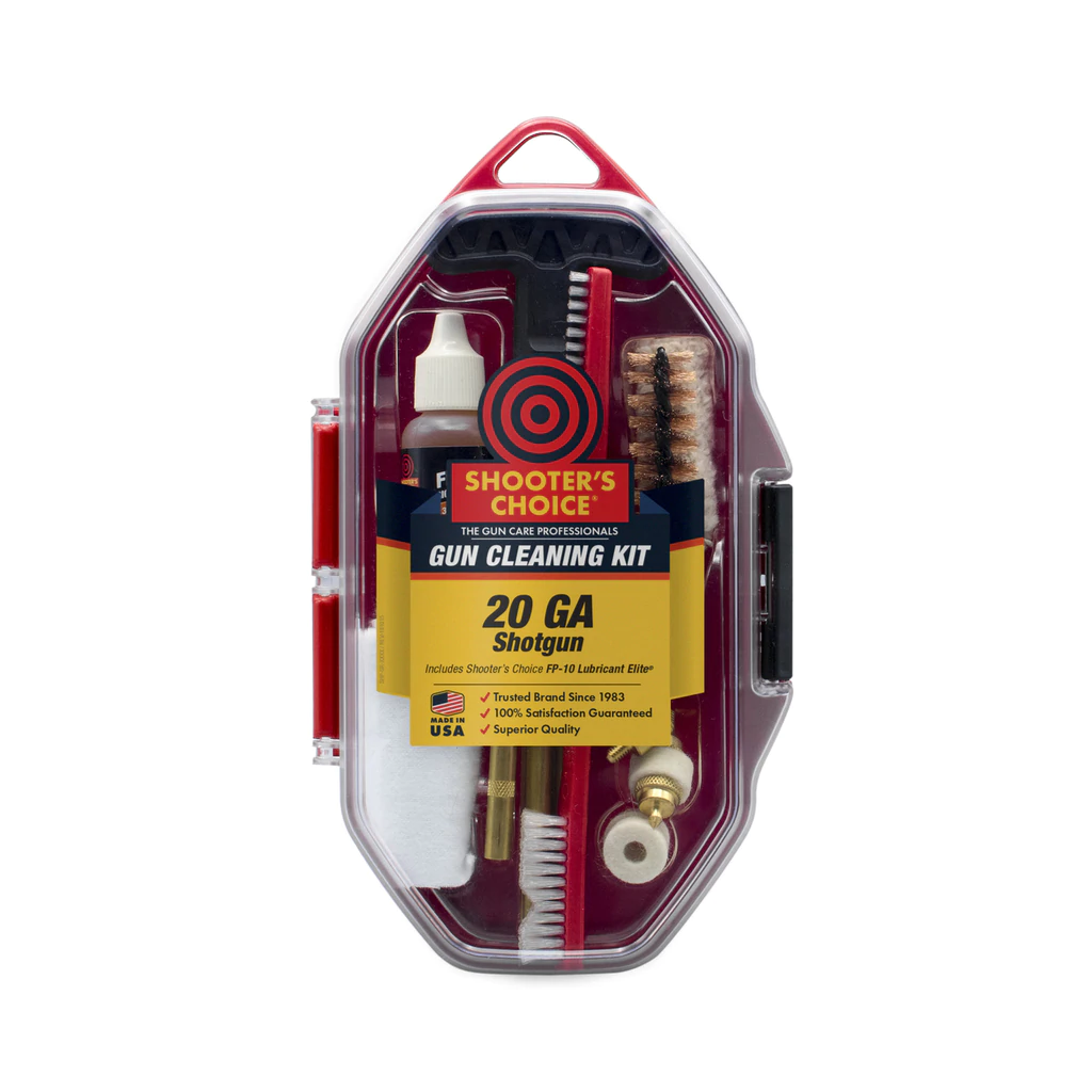 Shooters Choice SRS20 Shotgun Cleaning Kit 20 Gauge/Red Plastic Case