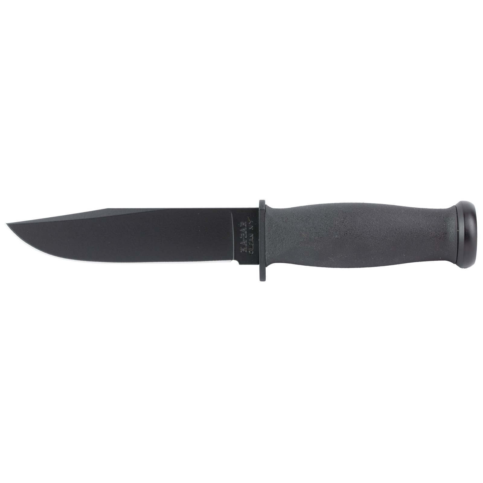 Ka-Bar 2221 Mark I 5.13" Black 1095 Cro-Van Blade, Kraton G Handle